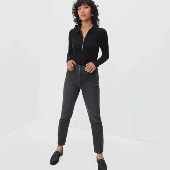 Everlane Denim - Everlane Button Fly Black Cigarette Jeans Size 29 with perfect stretch